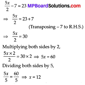 MP Board Class 7th Maths Solutions Chapter 4 Simple Equations Ex 4.4 11