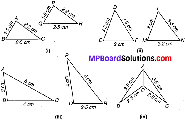 MP Board Class 7th Maths Solutions Chapter 7 त्रिभुजों की सर्वांगसमता Ex 7.1 image 1 b
