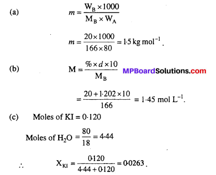 MP Board Class 12th Chemistry Solutions Chapter 2 Solutions 4