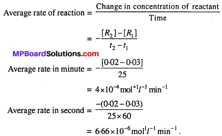 MP Board Class 12th Chemistry Solutions Chapter 4 Chemical Kinetics 1