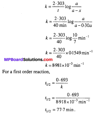 MP Board Class 12th Chemistry Solutions Chapter 4 Chemical Kinetics 39