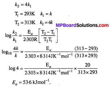 MP Board Class 12th Chemistry Solutions Chapter 4 Chemical Kinetics 62