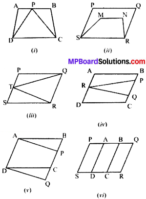 MP Board Class 9th Maths Solutions Chapter 9 Areas of Parallelograms and Triangles Ex 9.1 img-1