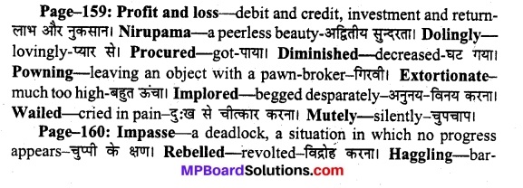 MP Board Class 11th English A Voyage Solutions Chapter 20 Profit and Loss 1
