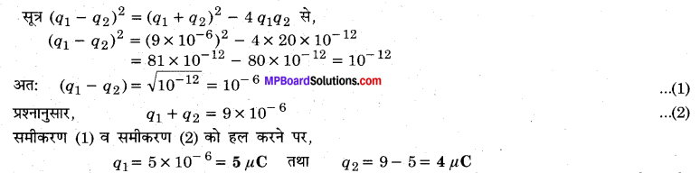 MP Board Class 12th Physics Important Questions Chapter 1 वैद्युत आवेश तथा क्षेत्र 33