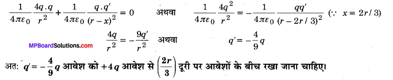 MP Board Class 12th Physics Important Questions Chapter 1 वैद्युत आवेश तथा क्षेत्र 52