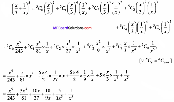 MP Board Class 11th Maths Important Questions Chapter 8 Binomial Theorem 7