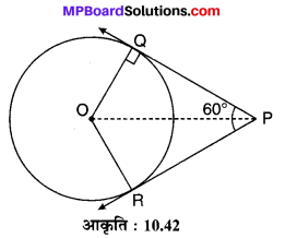 MP Board Class 10th Maths Solutions Chapter 10 वृत्त Additional Questions 27