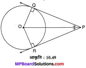 MP Board Class 10th Maths Solutions Chapter 10 वृत्त Additional Questions 34