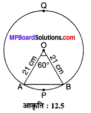 MP Board Class 10th Maths Solutions Chapter 12 वृतों से संबंधित क्षेत्रफल Ex 12.2 4