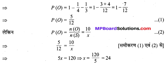 MP Board Class 10th Maths Solutions Chapter 15 प्रायिकता Additional Questions 12