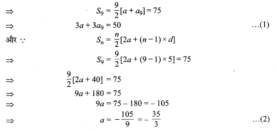 MP Board Class 10th Maths Solutions Chapter 5 समान्तर श्रेढ़ियाँ Ex 5.3 1
