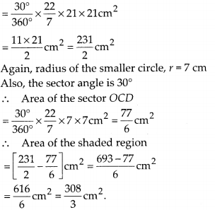 MP Board Class 10th Maths Solutions Chapter 12 Areas Related to Circles Ex 12.3 26