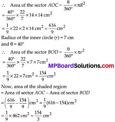 MP Board Class 10th Maths Solutions Chapter 12 Areas Related to Circles Ex 12.3 4