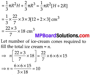 MP Board Class 10th Maths Solutions Chapter 13 Surface Areas and Volumes Ex 13.3 6