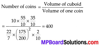 MP Board Class 10th Maths Solutions Chapter 13 Surface Areas and Volumes Ex 13.3 9