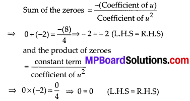MP Board Class 10th Maths Solutions Chapter 2 Polynomials Ex 2.2 5