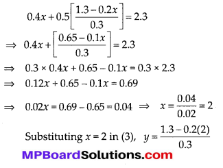 MP Board Class 10th Maths Solutions Chapter 3 Pair of Linear Equations in Two Variables Ex 3.3 4