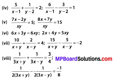 MP Board Class 10th Maths Solutions Chapter 3 Pair of Linear Equations in Two Variables Ex 3.6 24
