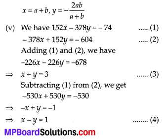 MP Board Class 10th Maths Solutions Chapter 3 Pair of Linear Equations in Two Variables Ex 3.7 13