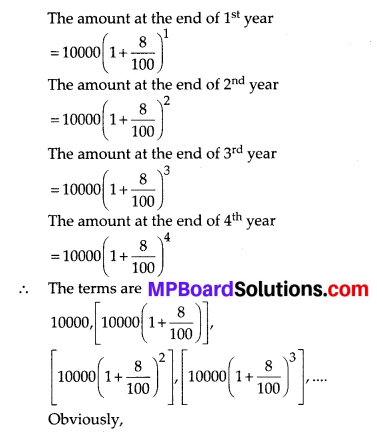 MP Board Class 10th Maths Solutions Chapter 5 Arithmetic Progressions Ex 5.1 2