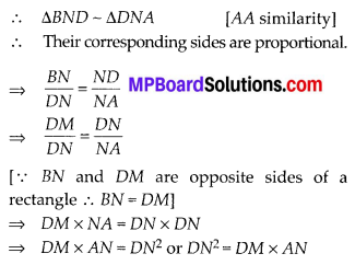 MP Board Class 10th Maths Solutions Chapter 6 Triangles Ex 6.6 7