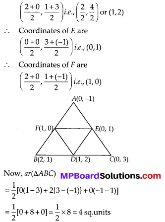 MP Board Class 10th Maths Solutions Chapter 7 Coordinate Geometry Ex 7.3 1