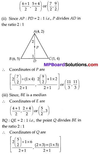 MP Board Class 10th Maths Solutions Chapter 7 Coordinate Geometry Ex 7.4 7