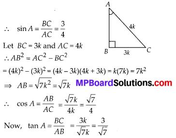 MP Board Class 10th Maths Solutions Chapter 8 Introduction to Trigonometry Ex 8.1 4