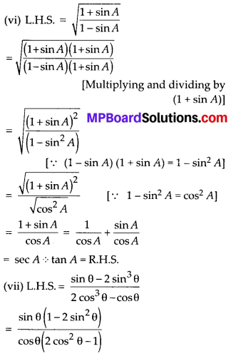 MP Board Class 10th Maths Solutions Chapter 8 Introduction to Trigonometry Ex 8.4 12