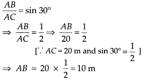 MP Board Class 10th Maths Solutions Chapter 9 Some Applications of Trigonometry Ex 9.1 2