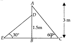 MP Board Class 10th Maths Solutions Chapter 9 Some Applications of Trigonometry Ex 9.1 4