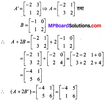 MP Board Class 12th Maths Book Solutions Chapter 3 आव्यूह Ex 3.3 8