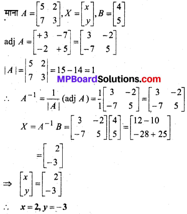 MP Board Class 12th Maths Book Solutions Chapter 4 सारणिक Ex 4.6 10