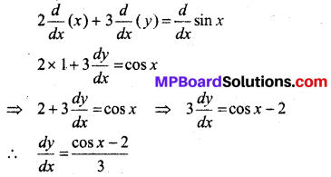 MP Board Class 12th Maths Book Solutions Chapter 5 सांतत्य तथा अवकलनीयता Ex 5.3 1