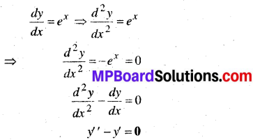 MP Board Class 12th Maths Book Solutions Chapter 9 अवकल समीकरण Ex 9.2 1