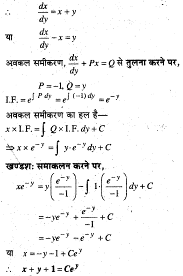 MP Board Class 12th Maths Book Solutions Chapter 9 अवकल समीकरण Ex 9.6 13