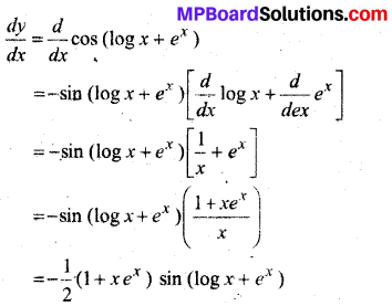 MP Board Class 12th Maths Solutions Chapter 5 सांतत्य तथा अवकलनीयता Ex 5.4 10