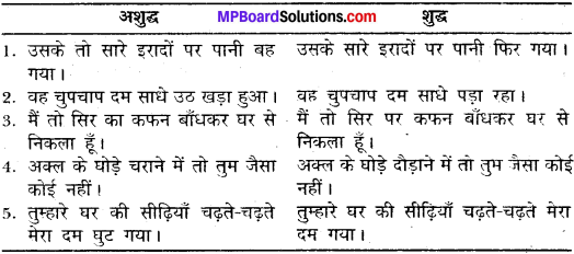 MP Board Class 11th General Hindi व्याकरण वाक्य अशुद्धि संशोधन img-13