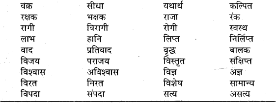 MP Board Class 11th General Hindi व्याकरण विलोम शब्द img-5
