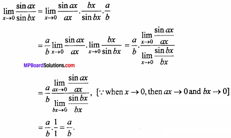 MP Board Class 11th Maths Important Questions Chapter 13 Limits and Derivatives 6