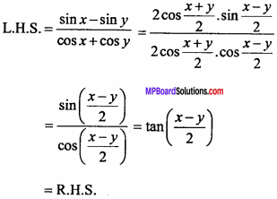 MP Board Class 11th Maths Important Questions Chapter 3 Trigonometric Functions 11