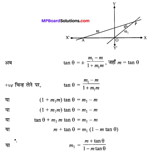 MP Board Class 11th Maths Solutions Chapter 10 सरल रेखाएँ विविध प्रश्नावली img-11