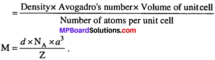 MP Board Class 12th Chemistry Solutions Chapter 1 The Solid State - 3