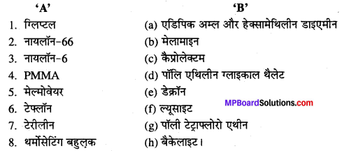 MP Board Class 12th Chemistry Solutions Chapter 15 बहुलक - 3