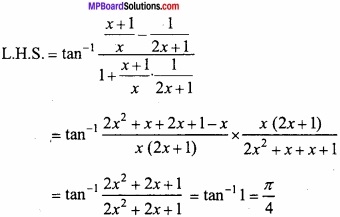 MP Board Class 12th Maths Important Questions Chapter 2 Inverse Trigonometric Functions img 15