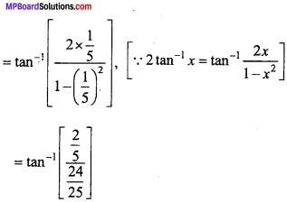 MP Board Class 12th Maths Important Questions Chapter 2 Inverse Trigonometric Functions img 2