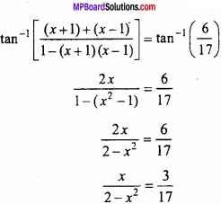 MP Board Class 12th Maths Important Questions Chapter 2 Inverse Trigonometric Functions img 20