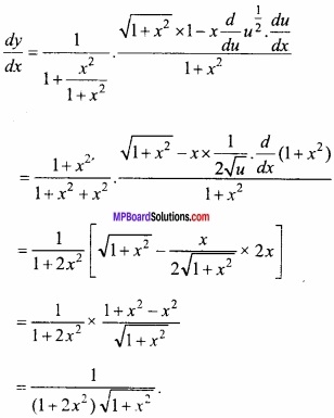 MP Board Class 12th Maths Important Questions Chapter 5B अवकलन img 11