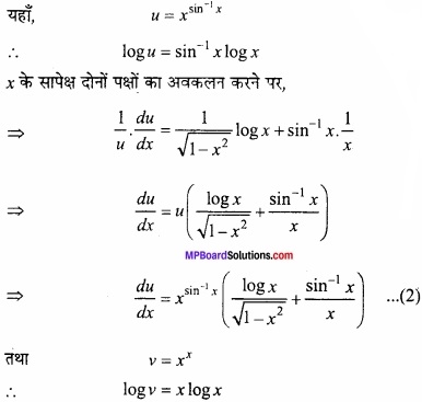 MP Board Class 12th Maths Important Questions Chapter 5B अवकलन img 50a